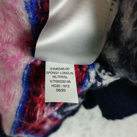 Old Navy Womens Sweater Cardigan Fair Isle Long Spongy Longlin Bright Stripe S - Picture 8 of 11